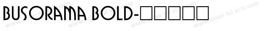 Busorama Bold字体转换